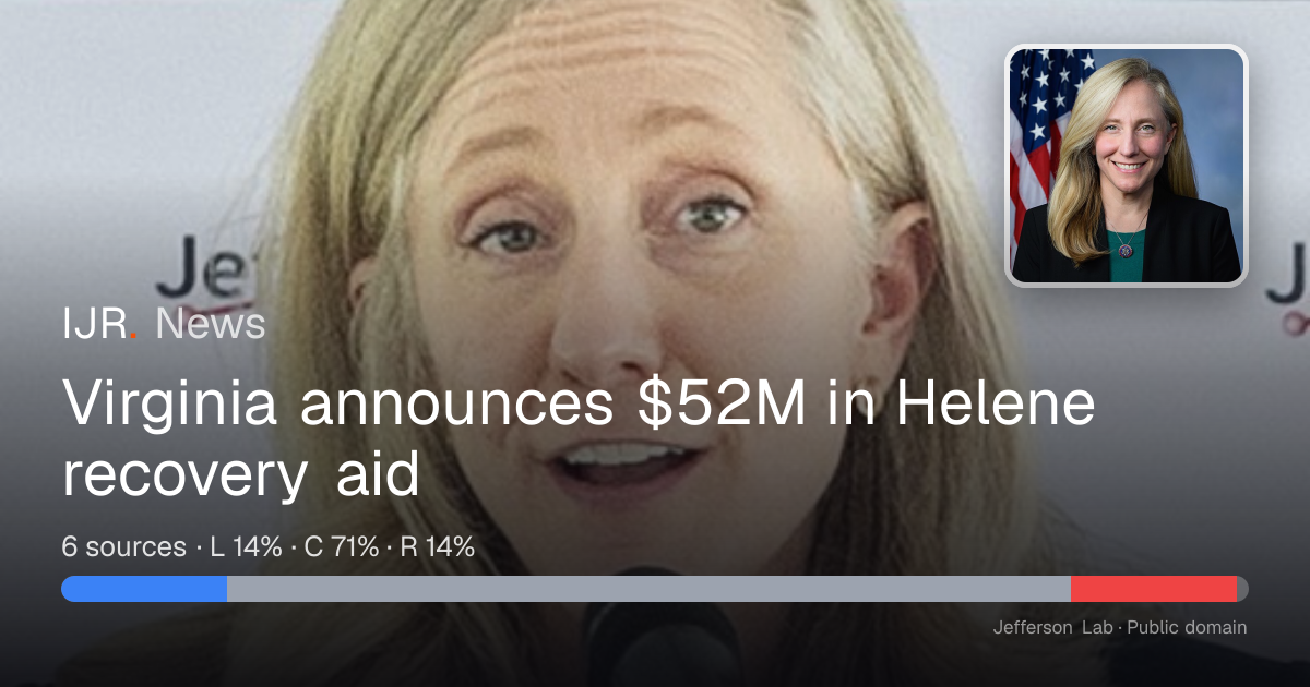 Virginia announces $52M in Helene recovery aid — IJR News
