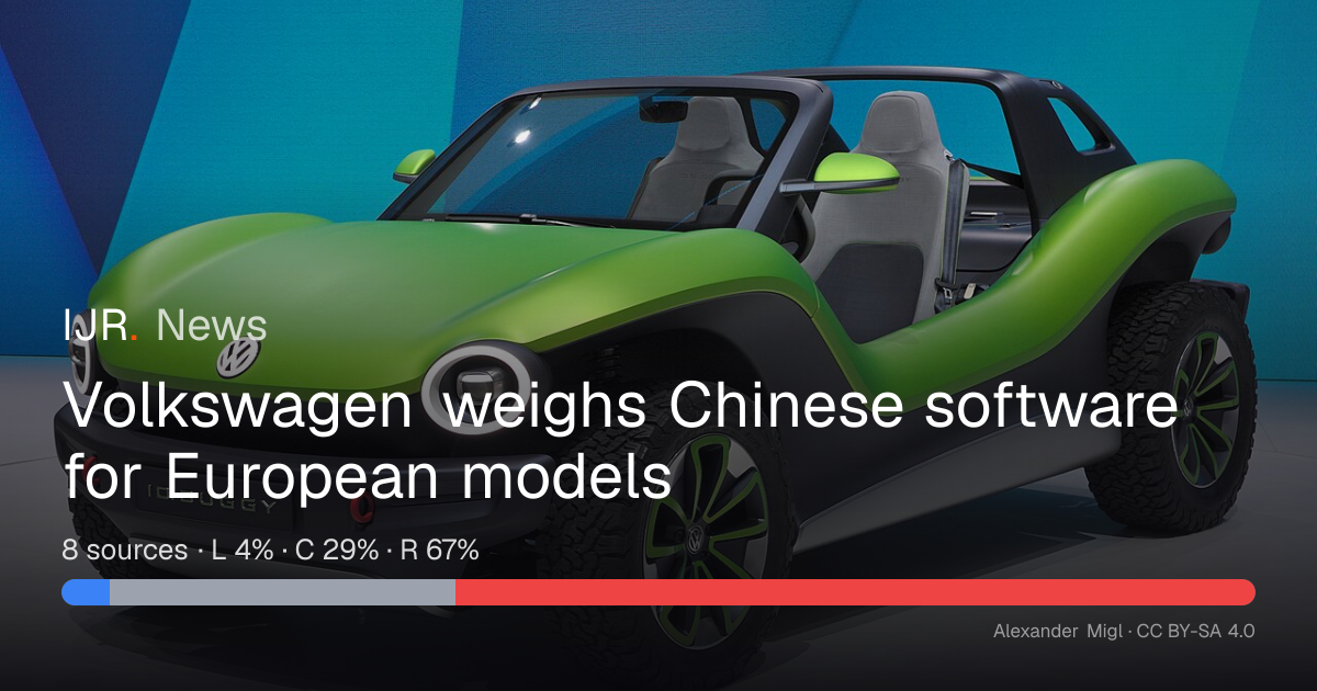 Volkswagen weighs Chinese software for European models — IJR News