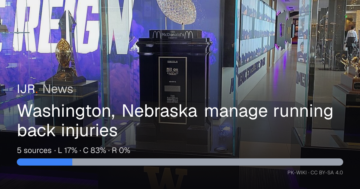 Washington, Nebraska manage running back injuries — IJR News