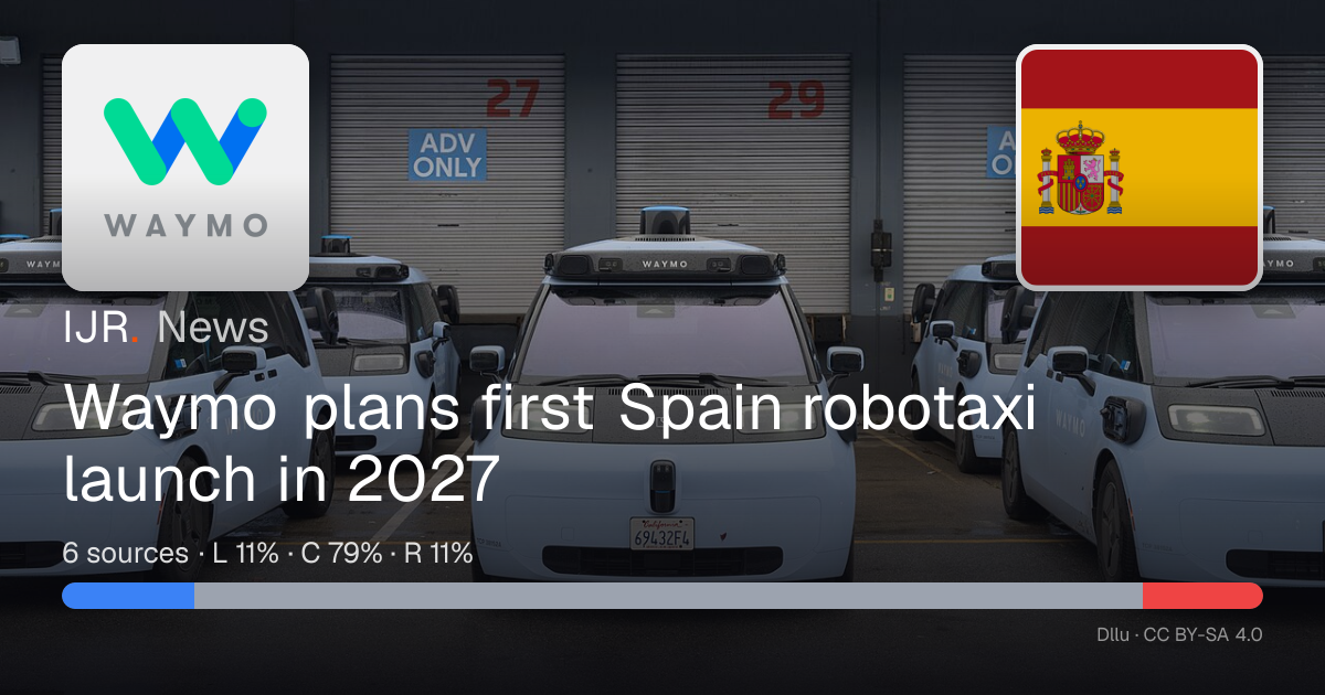 Waymo plans first Spain robotaxi launch in 2027 — IJR News