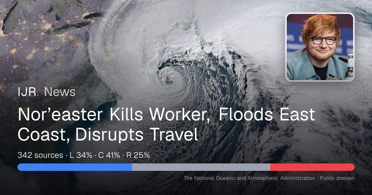 Nor’easter Kills Worker, Floods East Coast, Disrupts Travel — IJR News