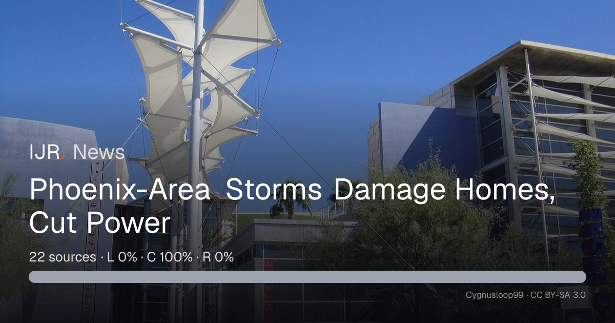 Phoenix-Area Storms Damage Homes, Cut Power