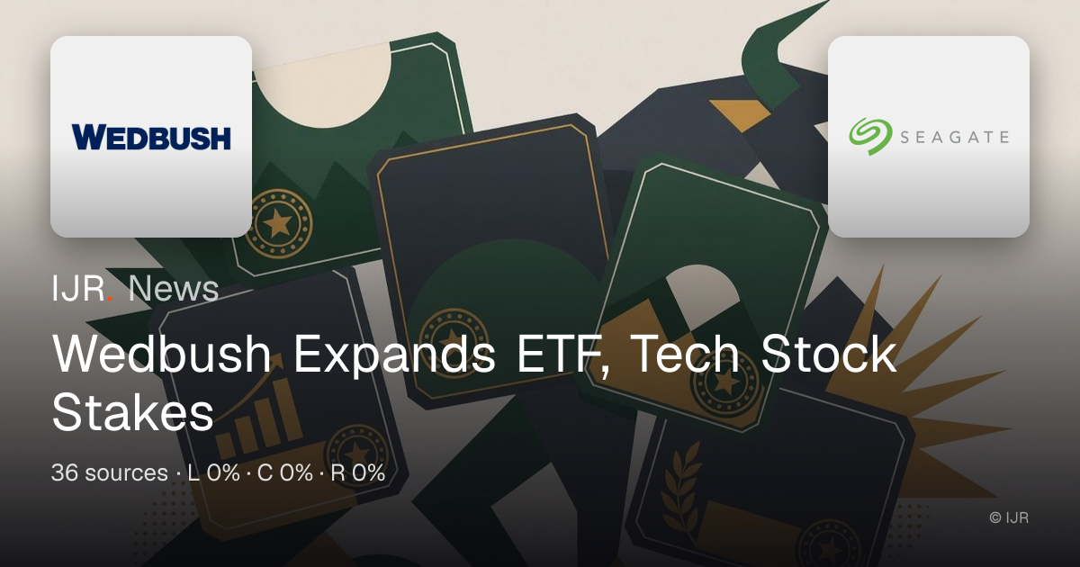 Wedbush Expands ETF, Tech Stock Stakes — IJR News