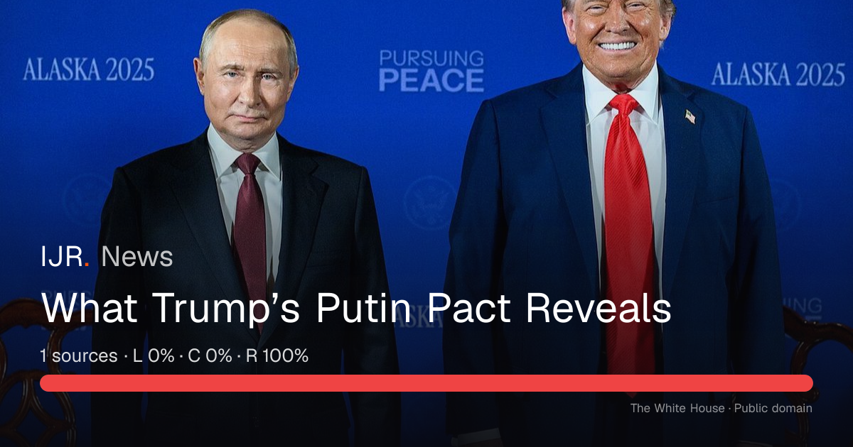 What Trump’s Putin Pact Reveals — IJR News