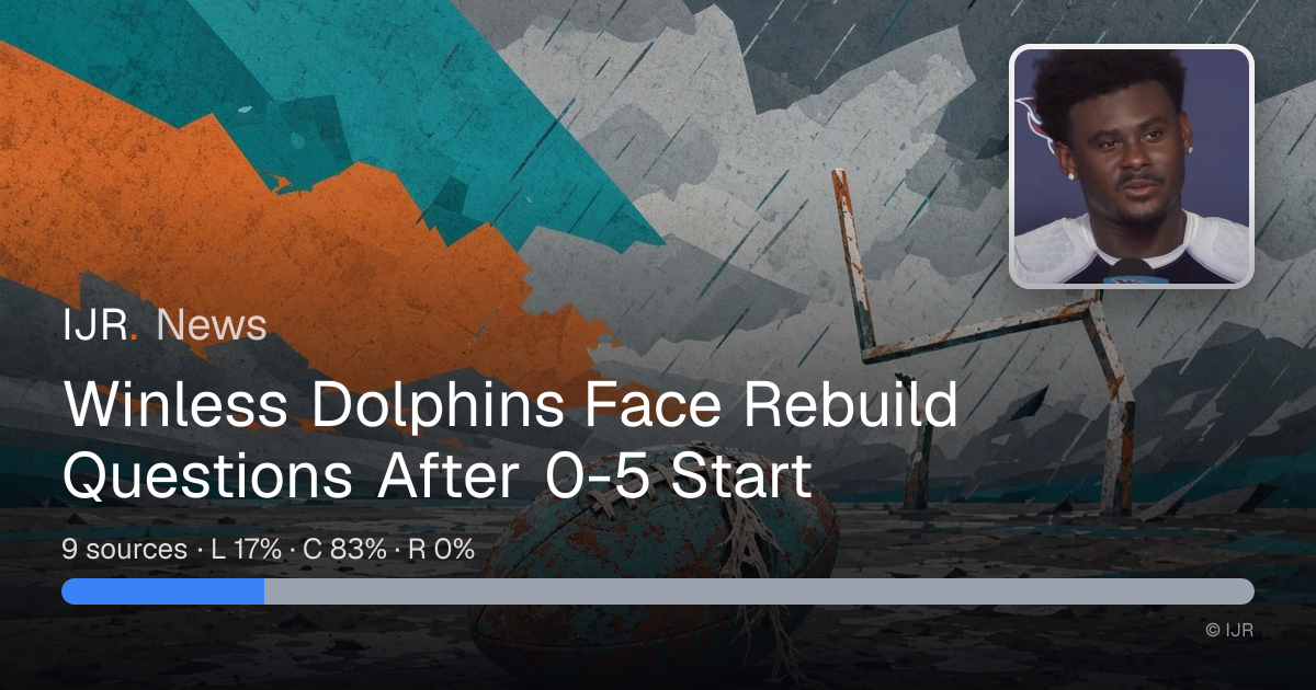 Winless Dolphins Face Rebuild Questions After 0-5 Start — IJR News
