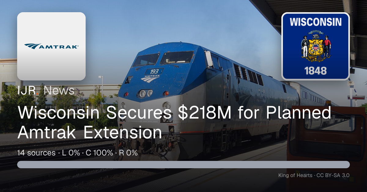 Wisconsin Secures $218M for Planned Amtrak Extension — IJR News
