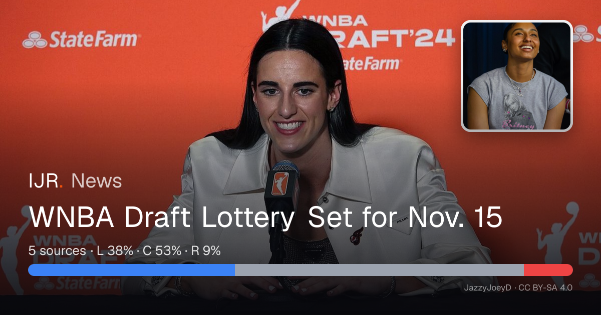 WNBA Draft Lottery Set for Nov. 15 — IJR News