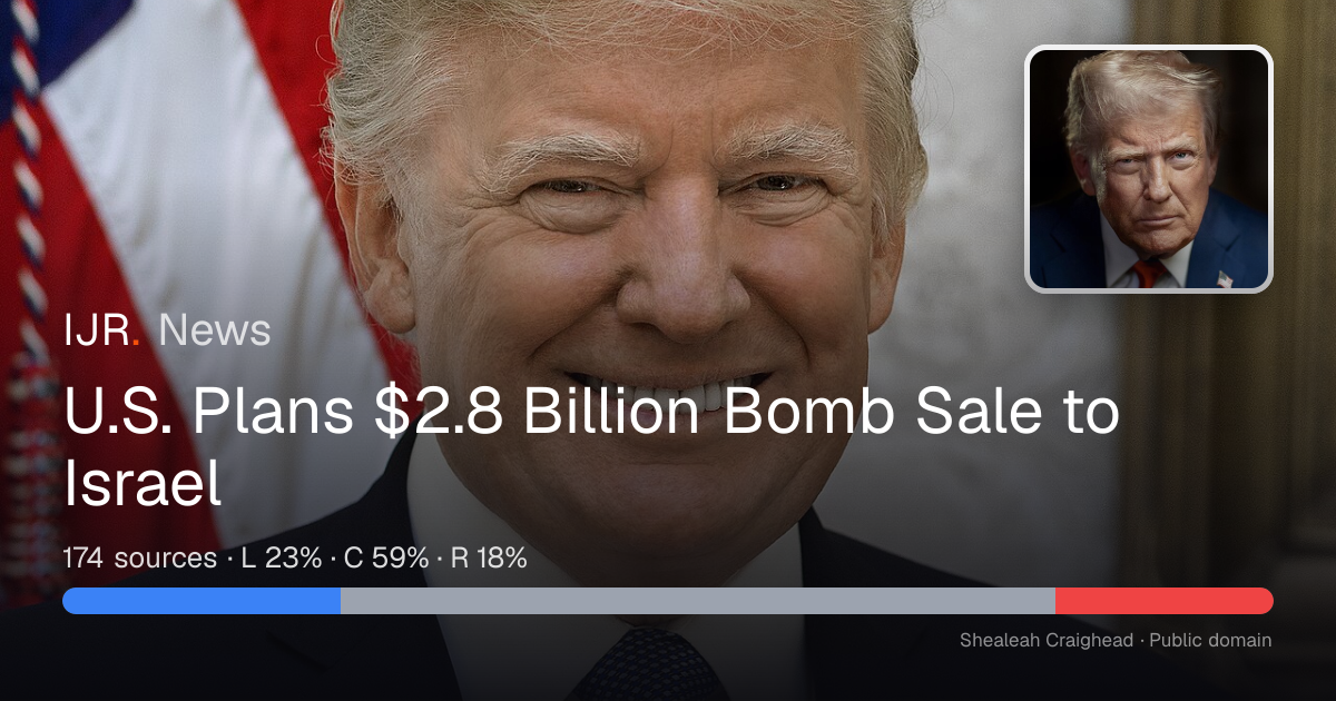 U.S. Plans $2.8 Billion Bomb Sale to Israel — IJR News