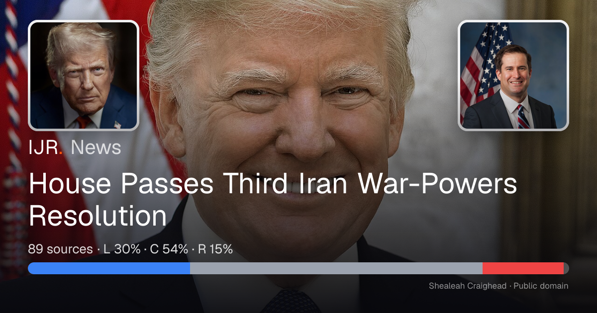 House Passes Third Iran War-Powers Resolution — IJR News