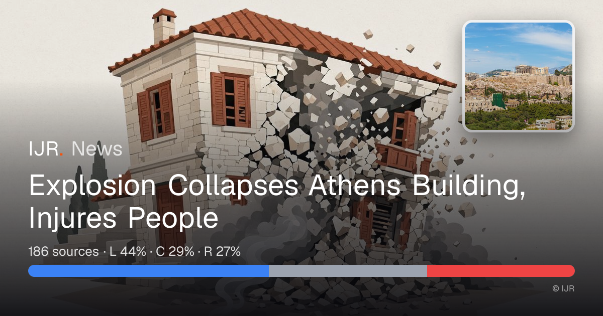 Explosion Collapses Athens Building, Injures People — IJR News
