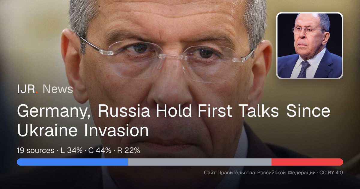 Germany, Russia Hold First Talks Since Ukraine Invasion — IJR News