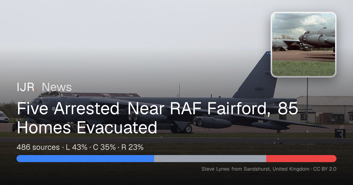 Five Arrested Near RAF Fairford, 85 Homes Evacuated — IJR News