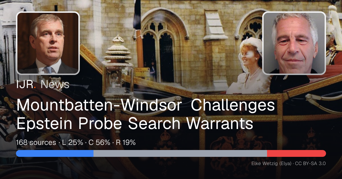 Mountbatten-Windsor Challenges Epstein Probe Search Warrants — IJR News