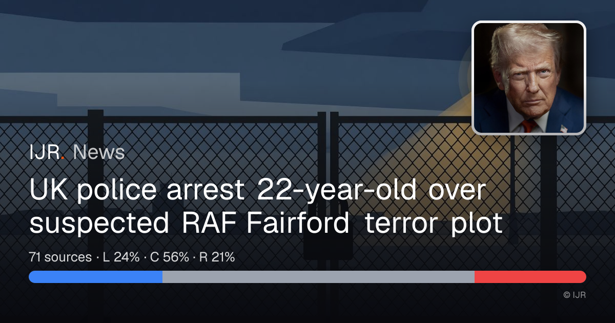 UK police arrest 22-year-old over suspected RAF Fairford terror plot ...