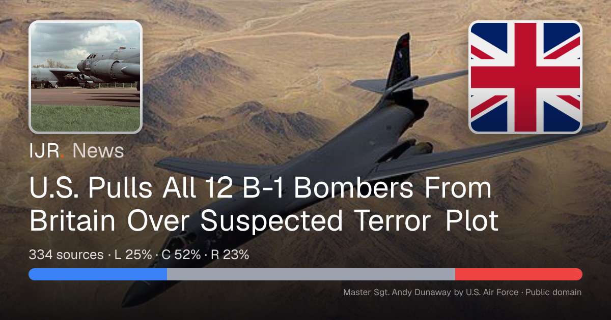 U.S. Pulls All 12 B-1 Bombers From Britain Over Suspected Terror Plot ...