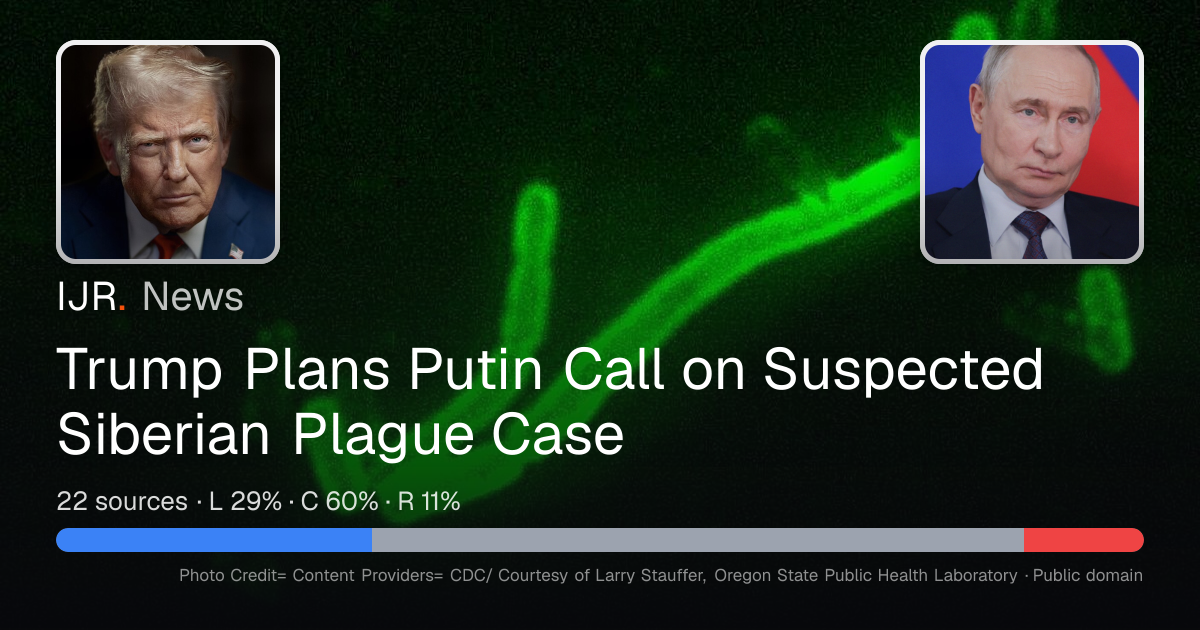 Trump Plans Putin Call on Suspected Siberian Plague Case — IJR News