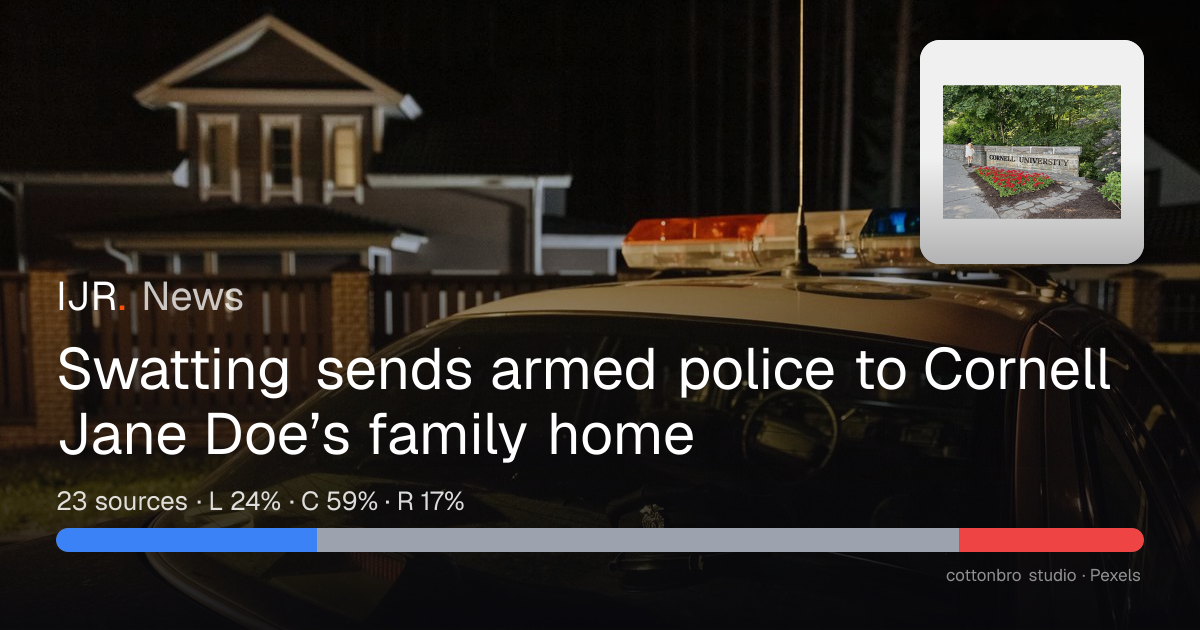 Swatting sends armed police to Cornell Jane Doe’s family home — IJR News