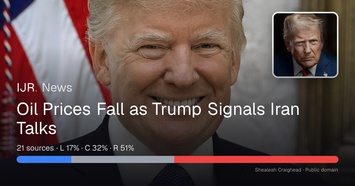 Oil Prices Fall as Trump Signals Iran Talks — IJR News