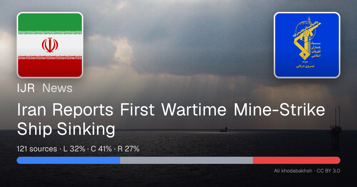 Iran Reports First Wartime Mine-Strike Ship Sinking — IJR News