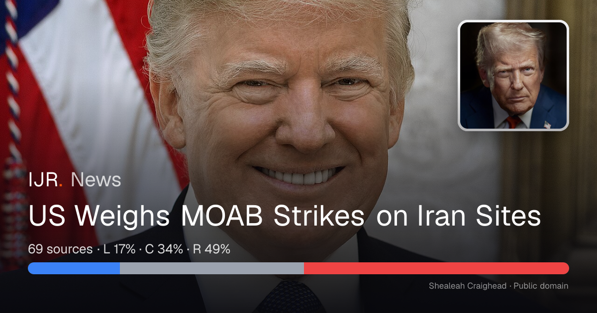 US Weighs MOAB Strikes on Iran Sites — IJR News