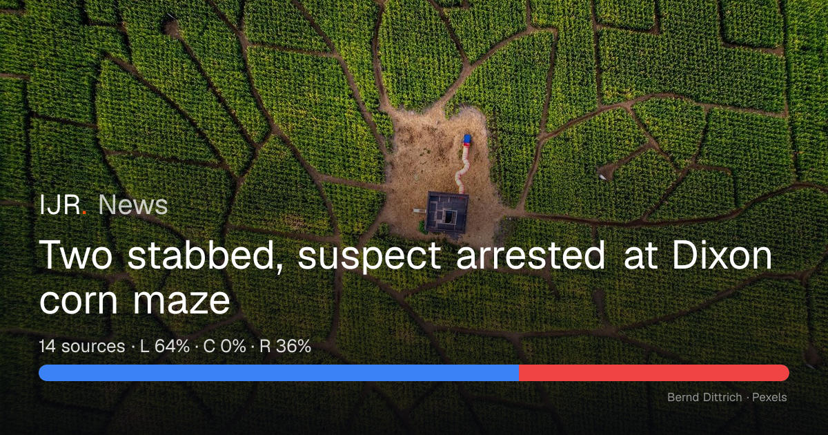 Two stabbed, suspect arrested at Dixon corn maze — IJR News