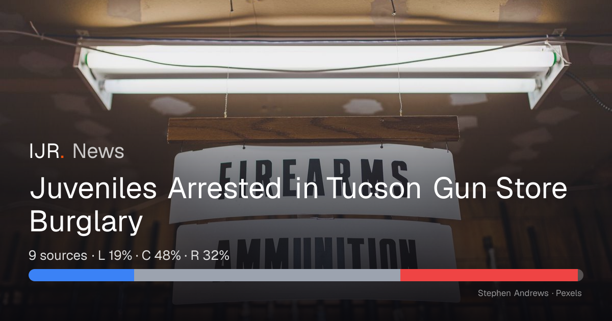 Juveniles Arrested in Tucson Gun Store Burglary — IJR News