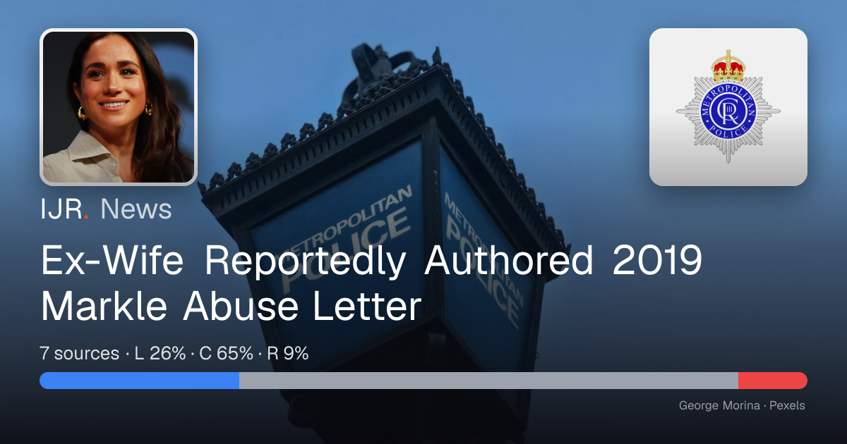 Ex-Wife Reportedly Authored 2019 Markle Abuse Letter — IJR News