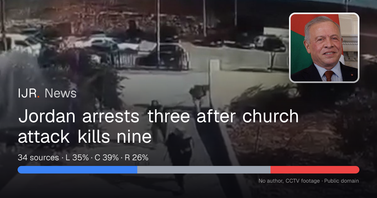 Jordan arrests three after church attack kills nine — IJR News
