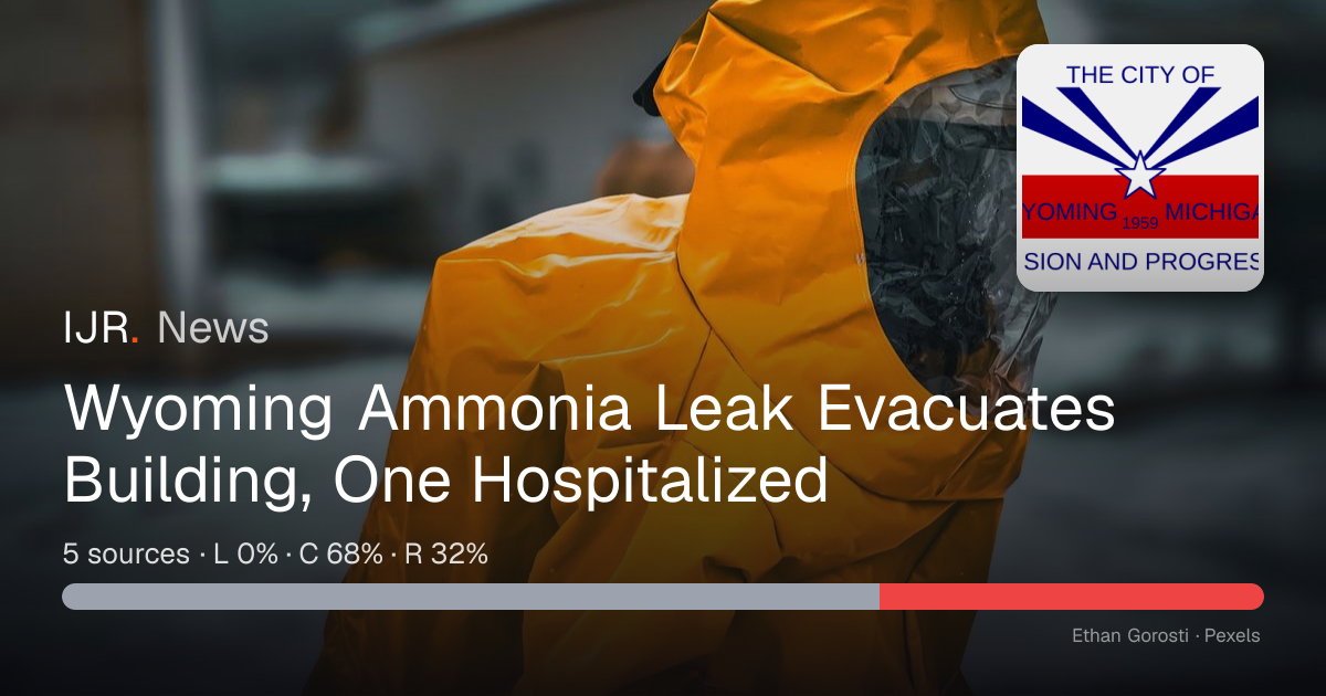 Wyoming Ammonia Leak Evacuates Building, One Hospitalized — IJR News