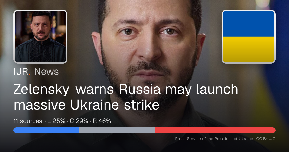 Zelensky warns Russia may launch massive Ukraine strike — IJR News