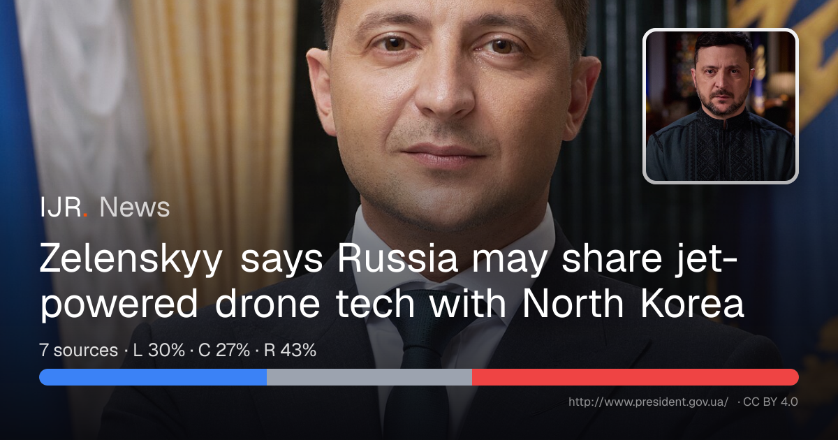 Zelenskyy says Russia may share jet-powered drone tech with North Korea ...