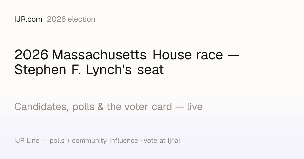2026 Massachusetts House race — Stephen F. Lynch's seat — polls ...