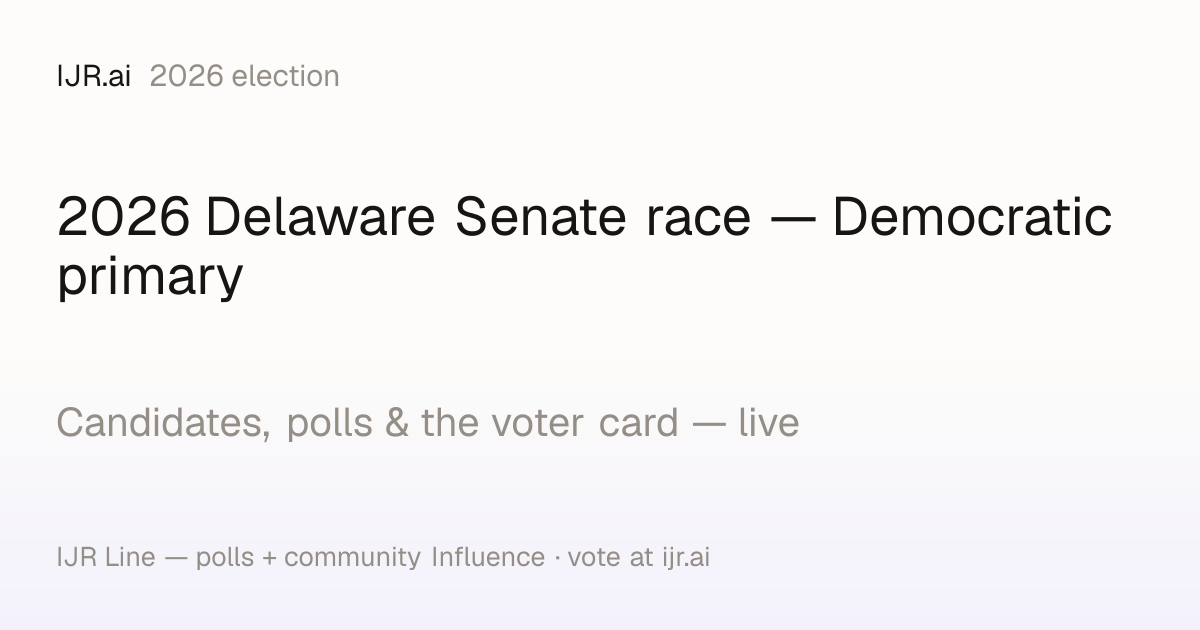 The race face-off with live IJR Line polling numbers
