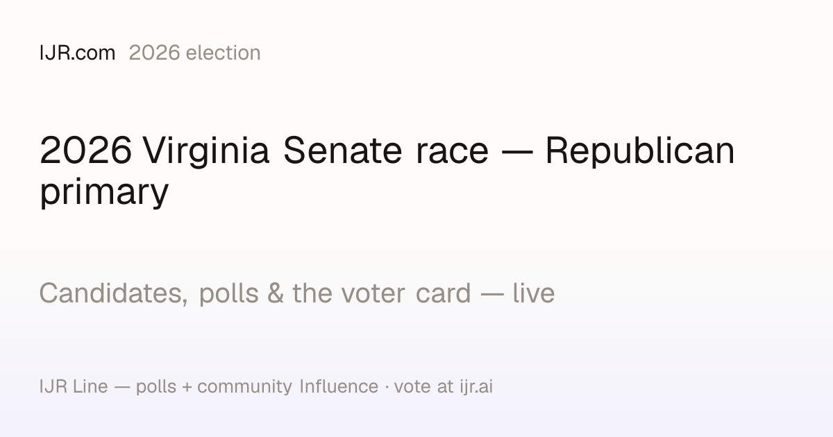 2026 Virginia Senate race — Republican primary — polls, candidates ...
