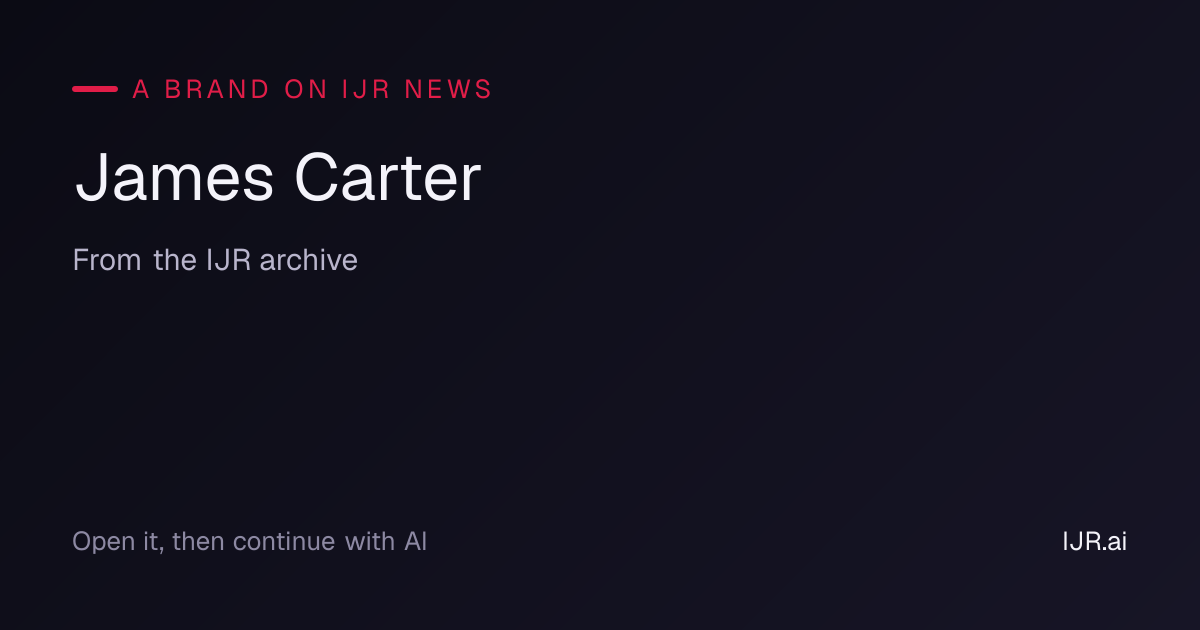 James Carter — IJR Journals