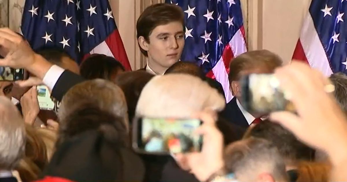 Barron Trump Stole the Show During Dad’s 2024 Announcement Just Watch