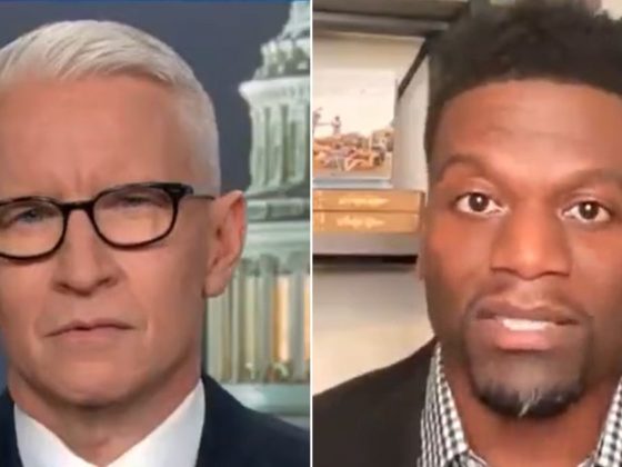 CNN's Anderson Cooper interviews former NFL player Benjamin Watson.