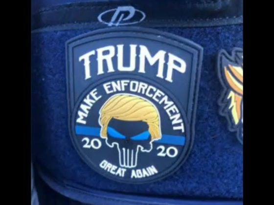 New York police Sgt. Dana Martillo was punished for wearing a pro-Trump "Make Enforcement Great Again" patch.