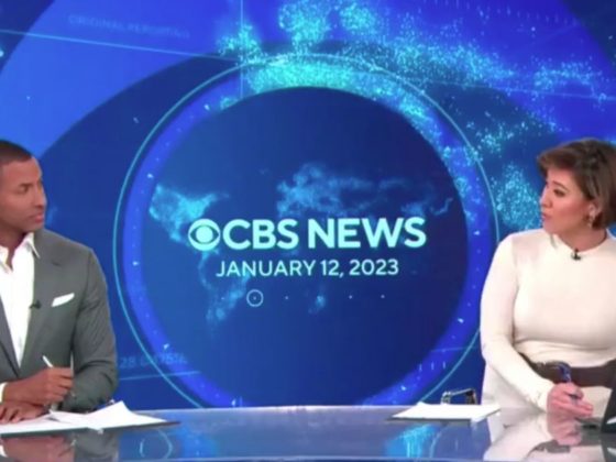 Lana Zak and Errol Barnett anchoring the CBS News Streaming Network