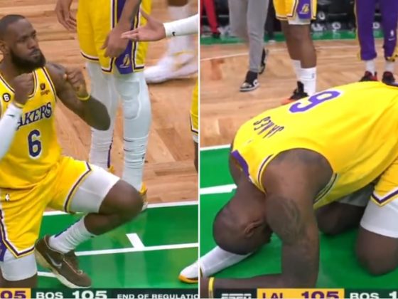 Los Angeles Lakers superstar LeBron James has a meltdown Saturday over a missed calling during a Lakers-Celtics game at Boston's TD Garden.