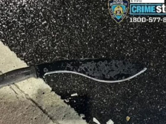 An image of the weapon used in Saturday night's attack on three New York City police officers.