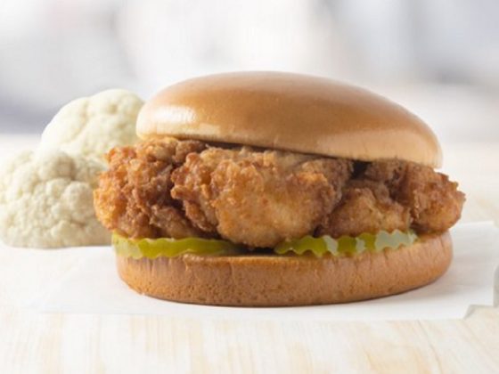 A picture of the Chic-fil-A cauliflower sandwich.
