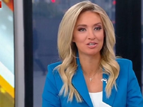 Former Trump White House press secretary Kayleigh McEnany speaking during her return to Fox News' "Outnumbered" on Tuesday.