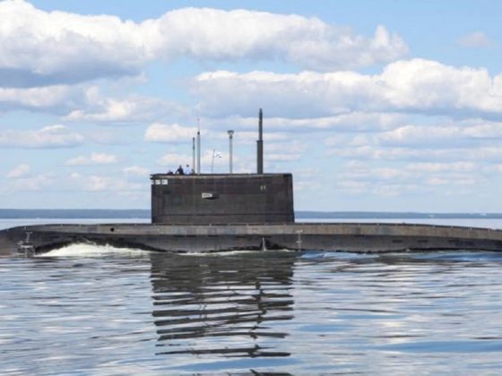 A Russian-made Kilo-class submarine.