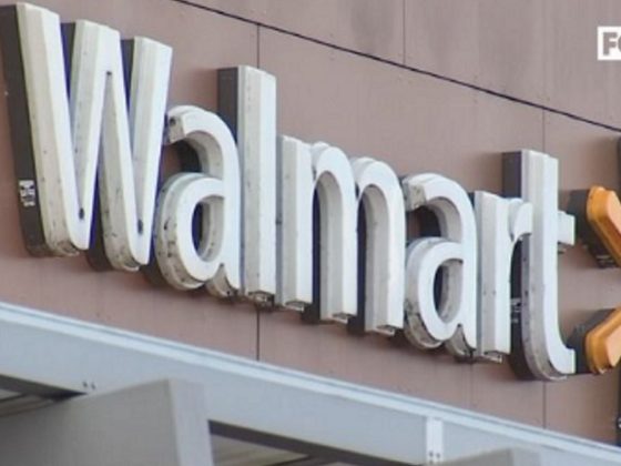 A Walmart sign in Portland, Oregon, outside one of two stores in the city being closed by retail giant Walmart.