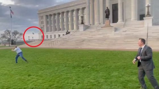 In a video posted on Twitter, Republican Missouri state Sen. Nick Schroer takes aim at a can of Bud Light with a baseball bat.