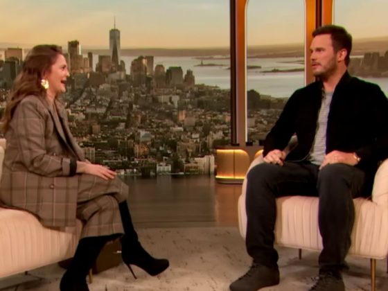 Chris Pratt appears on "The Drew Barrymore Show" on Tuesday.
