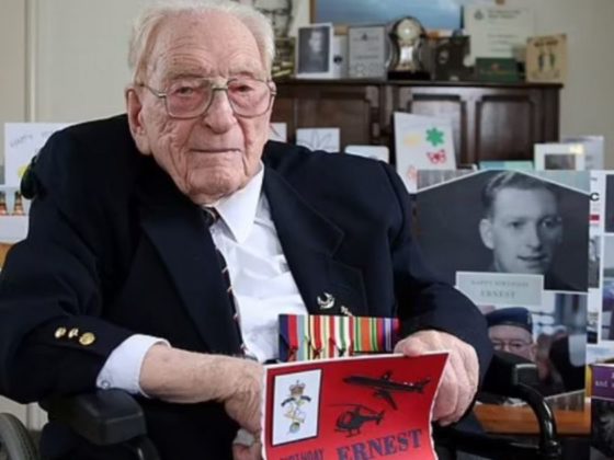 Ernest Horsfall, a World War II veteran, received over 4,000 birthday cards for his 105th birthday on Friday.