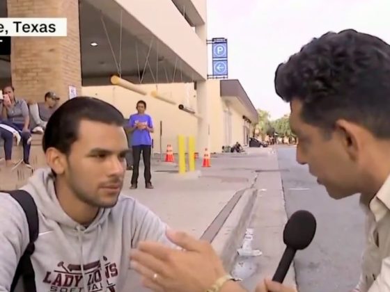 A migrant tells a CNN reporter he came to the U.S. after hearing about the expiration of Title 42.