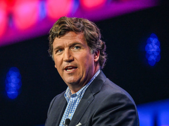 US conservative political commentator Tucker Carlson speaks at the Turning Point Action USA conference in West Palm Beach, Florida, on July 15, 2023. (Photo by GIORGIO VIERA / AFP) (Photo by GIORGIO VIERA/AFP via Getty Images)